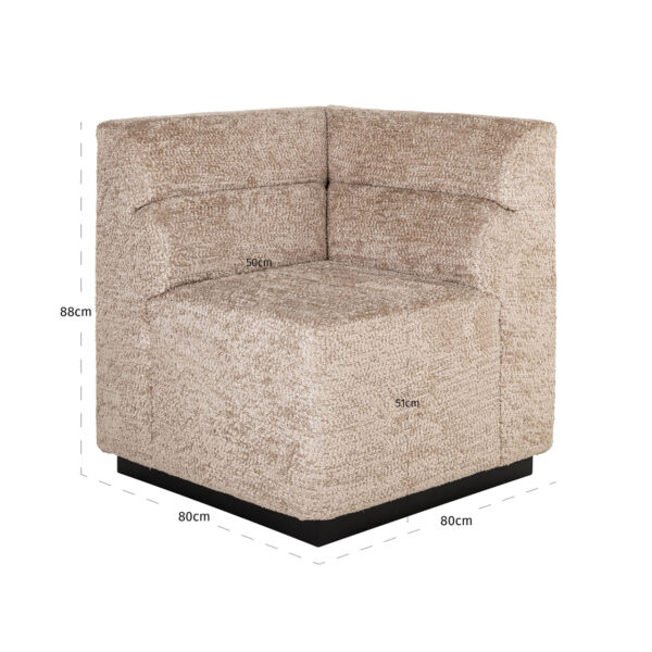 Eetkamer bank Delia customized corner fire retardant