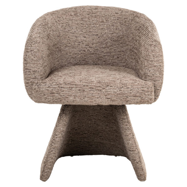Eetkamerstoel Quiriro mocca linear swivel