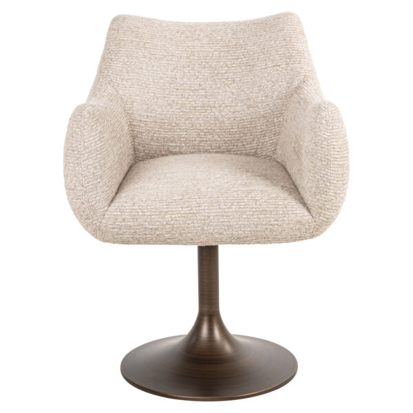 Eetkamerstoel Aldo natural linear swivel