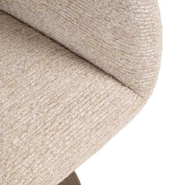 Eetkamerstoel Aldo natural linear swivel