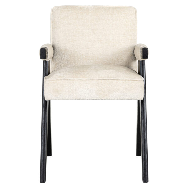 Eetkamerstoel Cooper white chenille