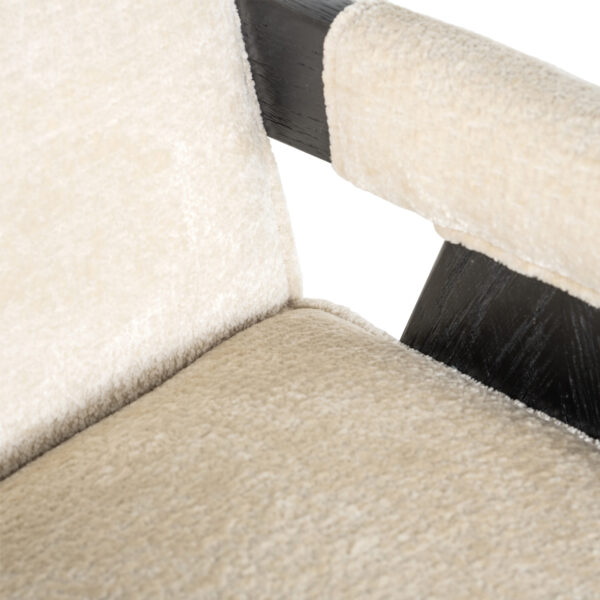 Eetkamerstoel Cooper white chenille