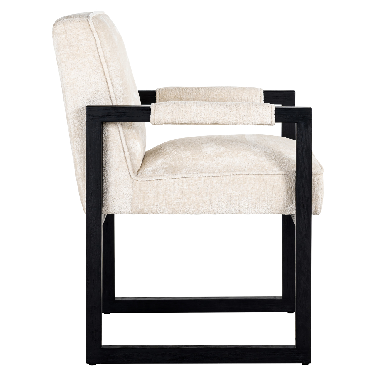 Eetkamerstoel Beck white chenille - Afbeelding 3