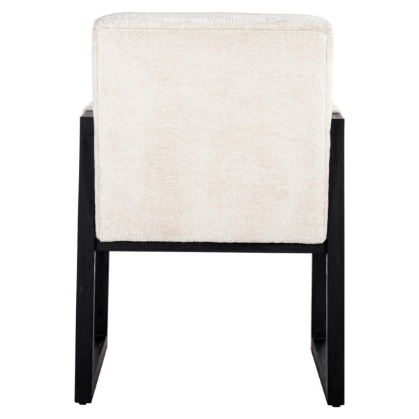 Eetkamerstoel Beck white chenille