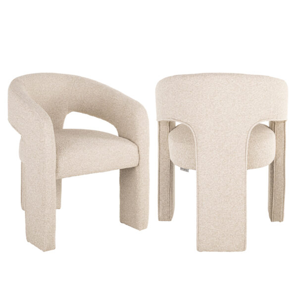 Eetkamerstoel Belle biscotti fire retardant