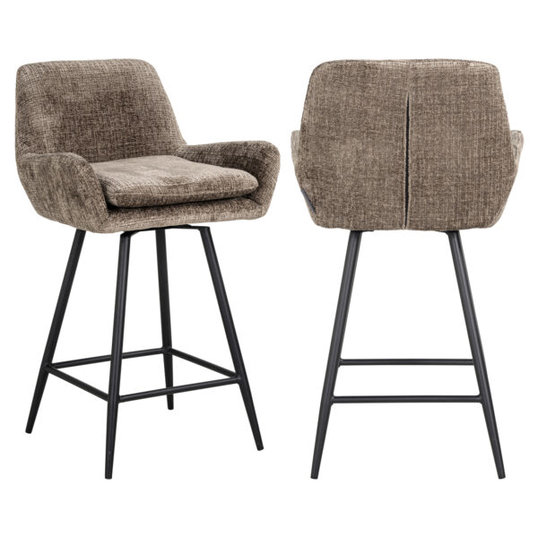 Counterstoel Linsey niagara stone swivel (Set of 2)