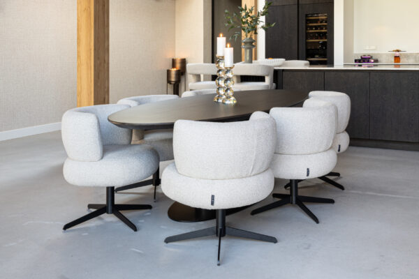 Eetkamerstoel Alexis biscotti swivel