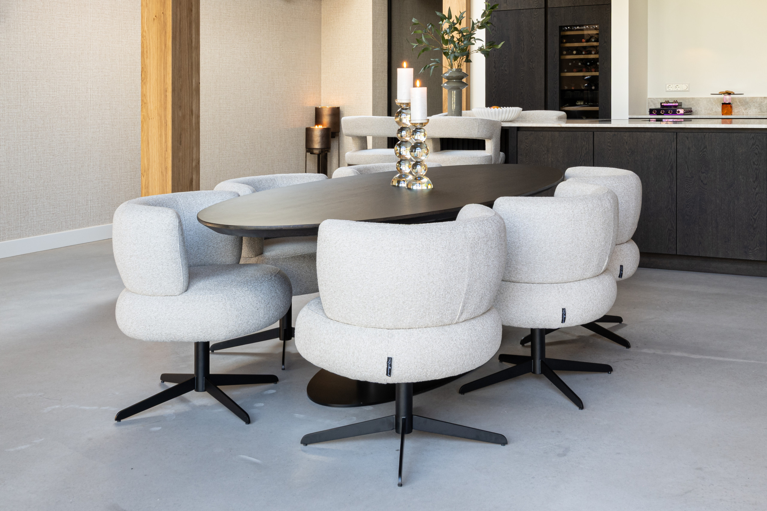 Eetkamerstoel Alexis biscotti swivel - Afbeelding 15
