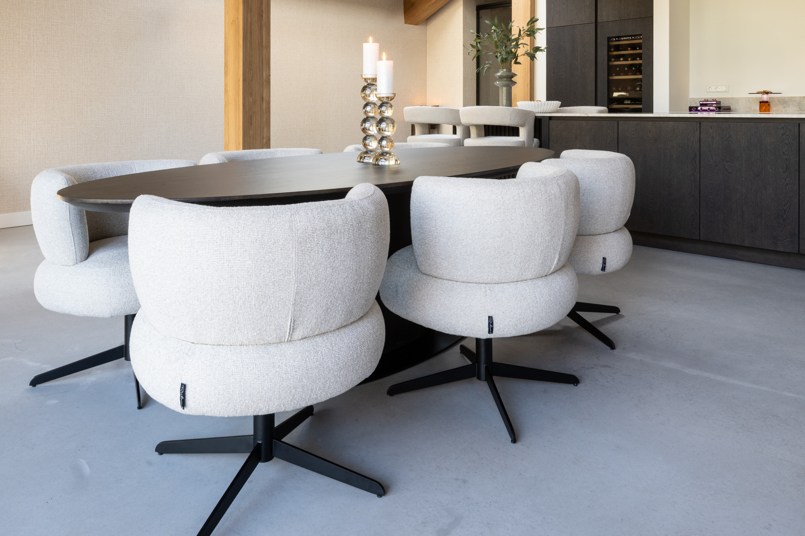 Eetkamerstoel Alexis biscotti swivel - Afbeelding 17