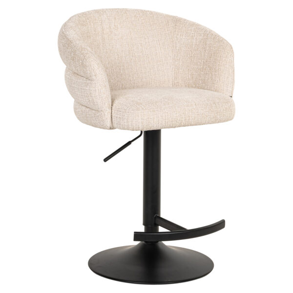 Barstoel Nikki niagara beige swivel fire retardant