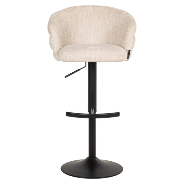 Barstoel Nikki niagara beige swivel fire retardant