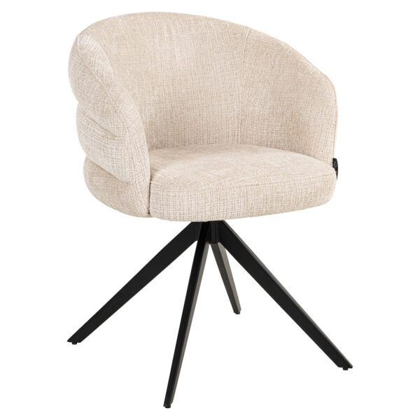 Eetkamerstoel Serenity niagara beige swivel fire retardant