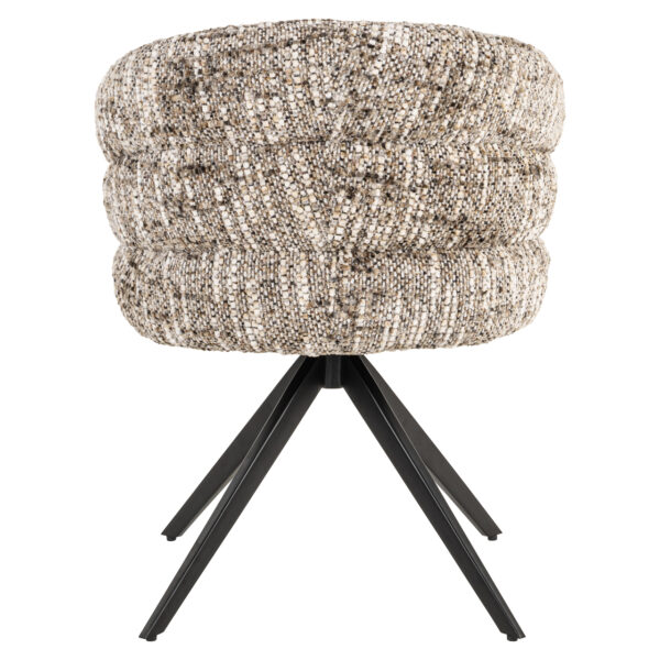 Eetkamerstoel Serenity brown omara swivel fire retardant