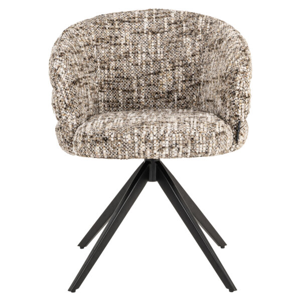 Eetkamerstoel Serenity brown omara swivel fire retardant