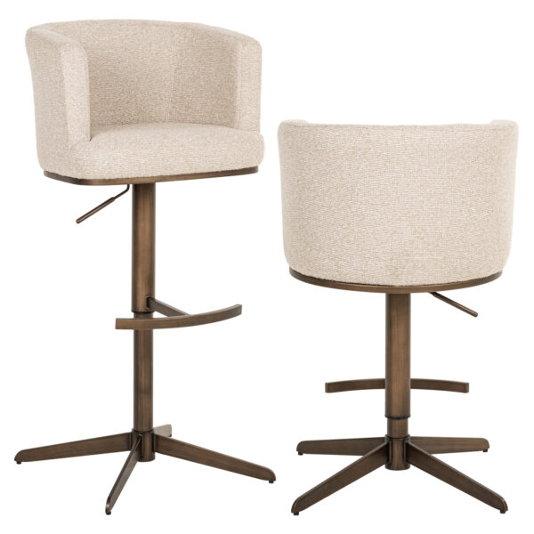 Barstoel Cheyenne biscotti swivel