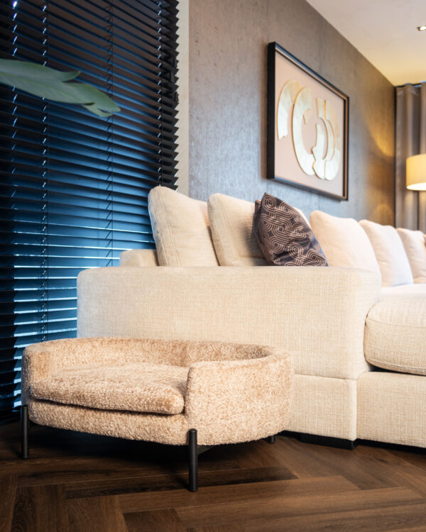 Hondenbed Dolly beige blockweave