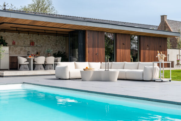 Buiten bank Dawson beige alpine extra element