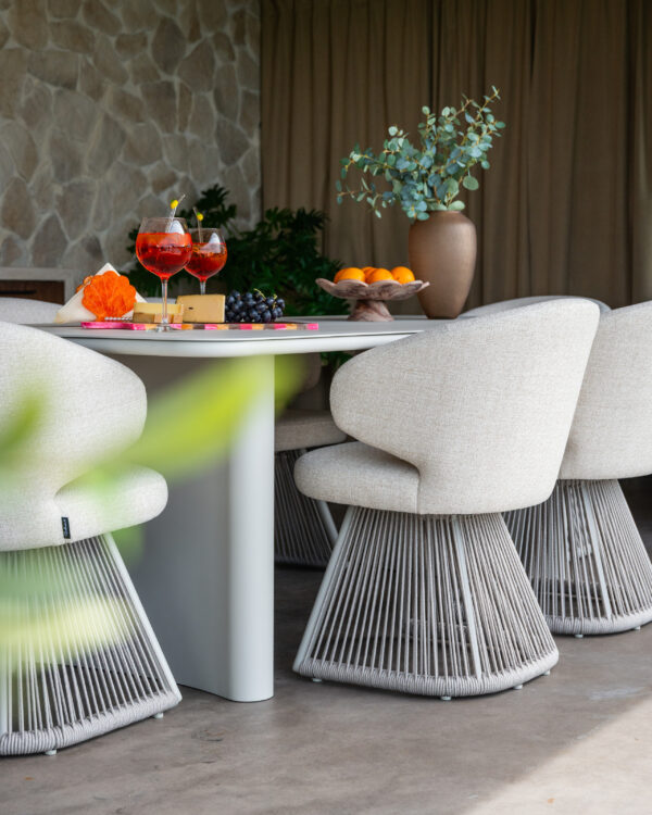 Outdoor eetkamerstoel Nuba beige alpine