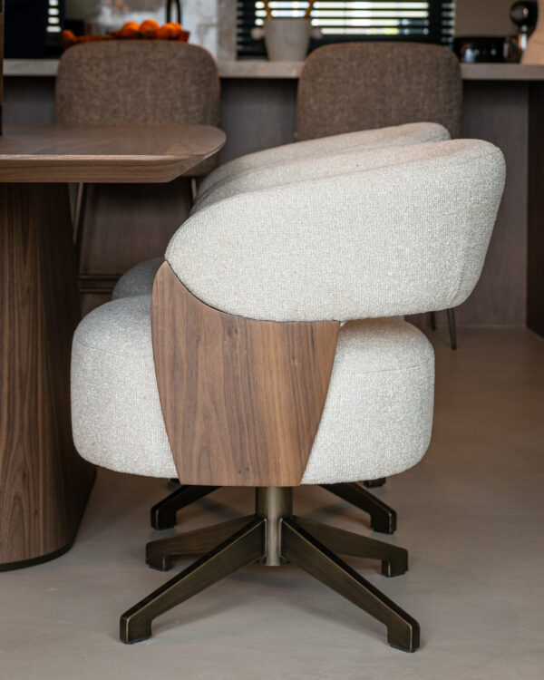 Eetkamerstoel Pollux lodge desert walnut