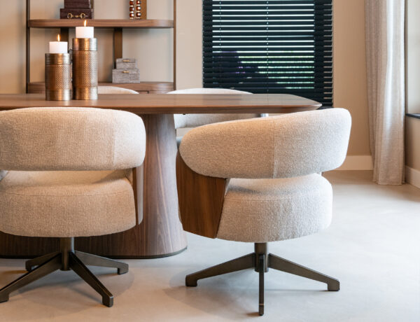 Eetkamerstoel Pollux lodge desert walnut