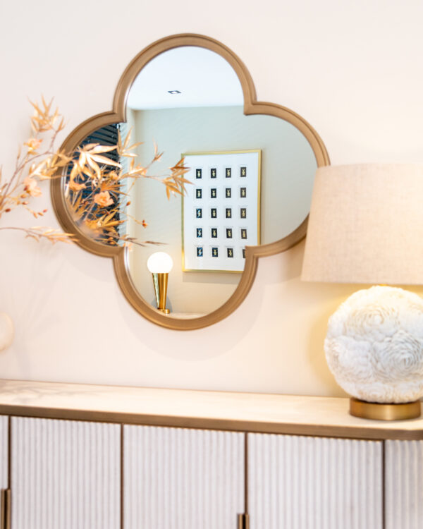 Spiegel Lowen brushed gold