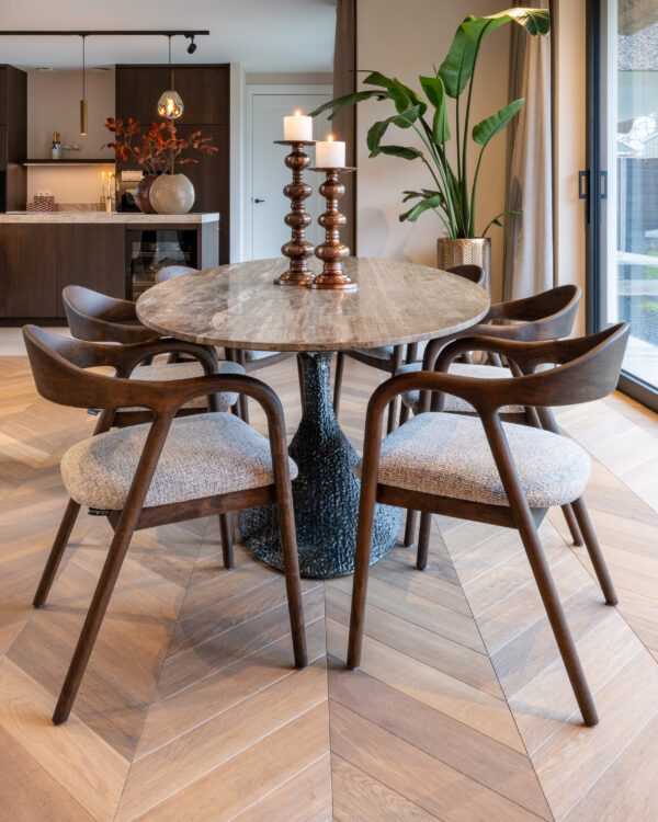Eetkamerstoel Mihara mocca fancy fire retardant