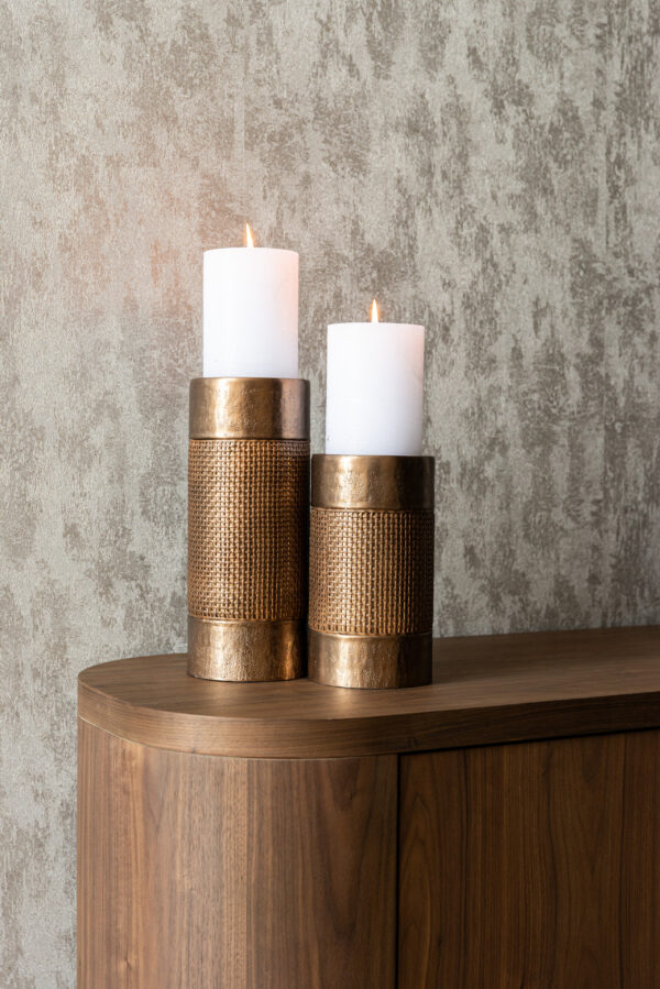 Kandelaar Sky brushed gold large