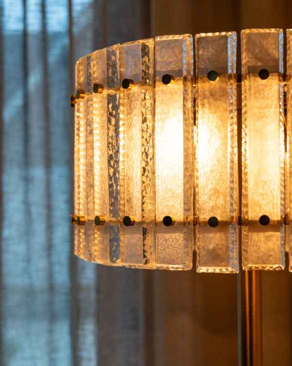 Vloerlamp Feline brass antique