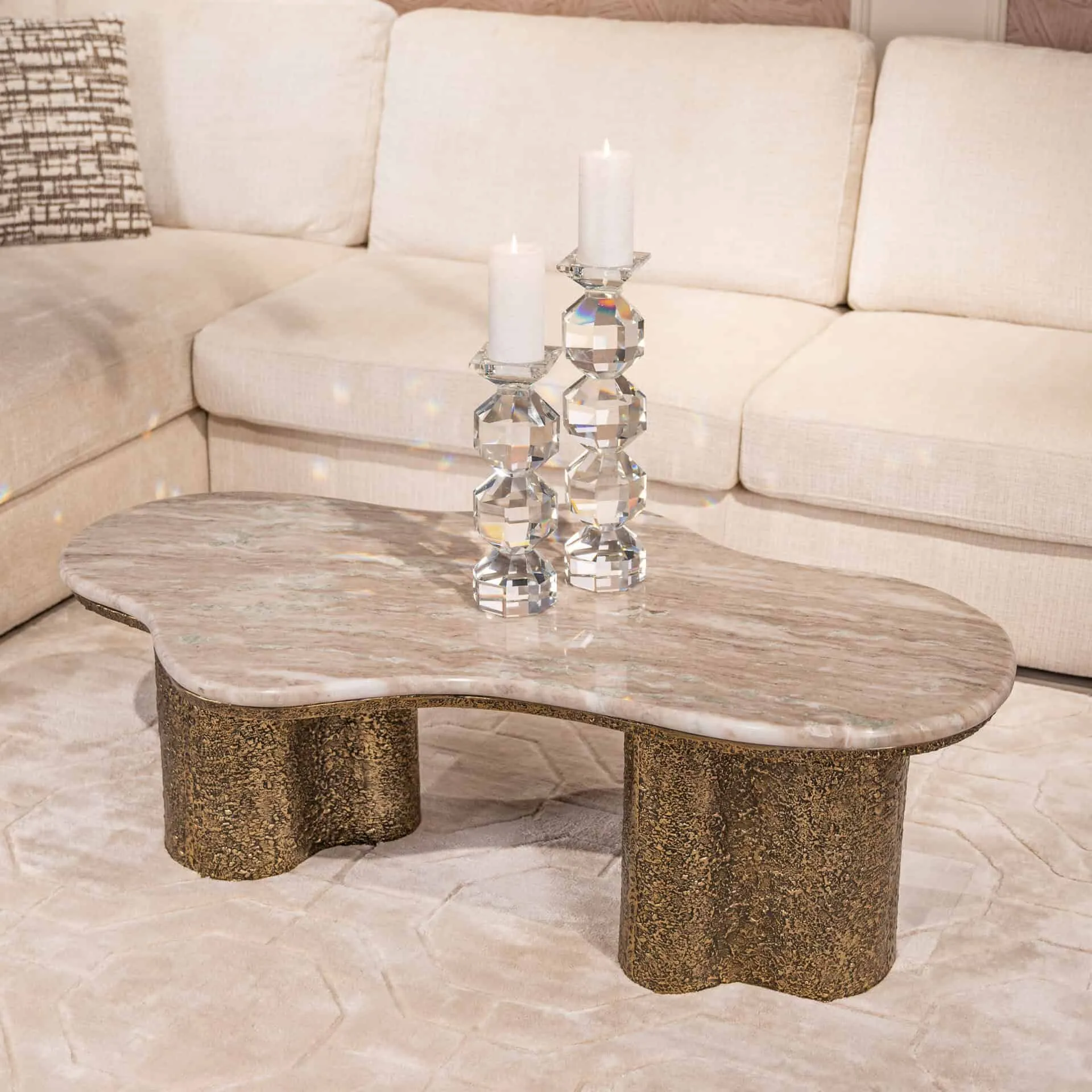 Salontafel Abandos brass antique