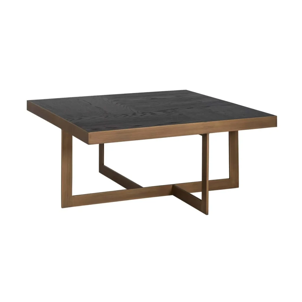 Salontafel Cambon donkerbruin 90x90