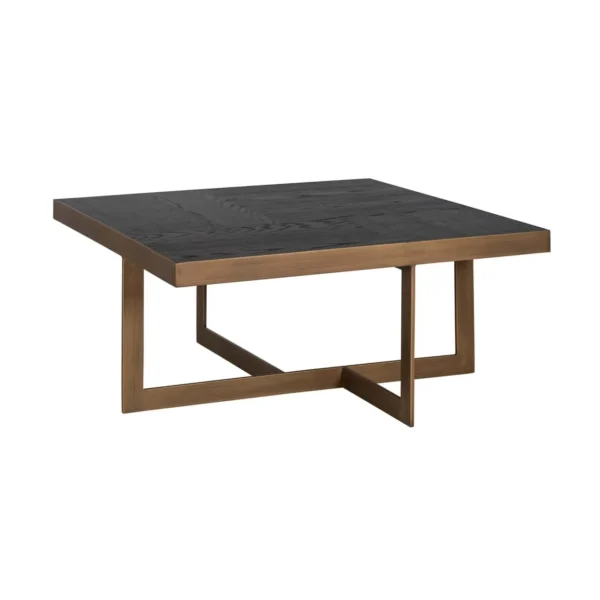 Salontafel Cambon donkerbruin 90x90