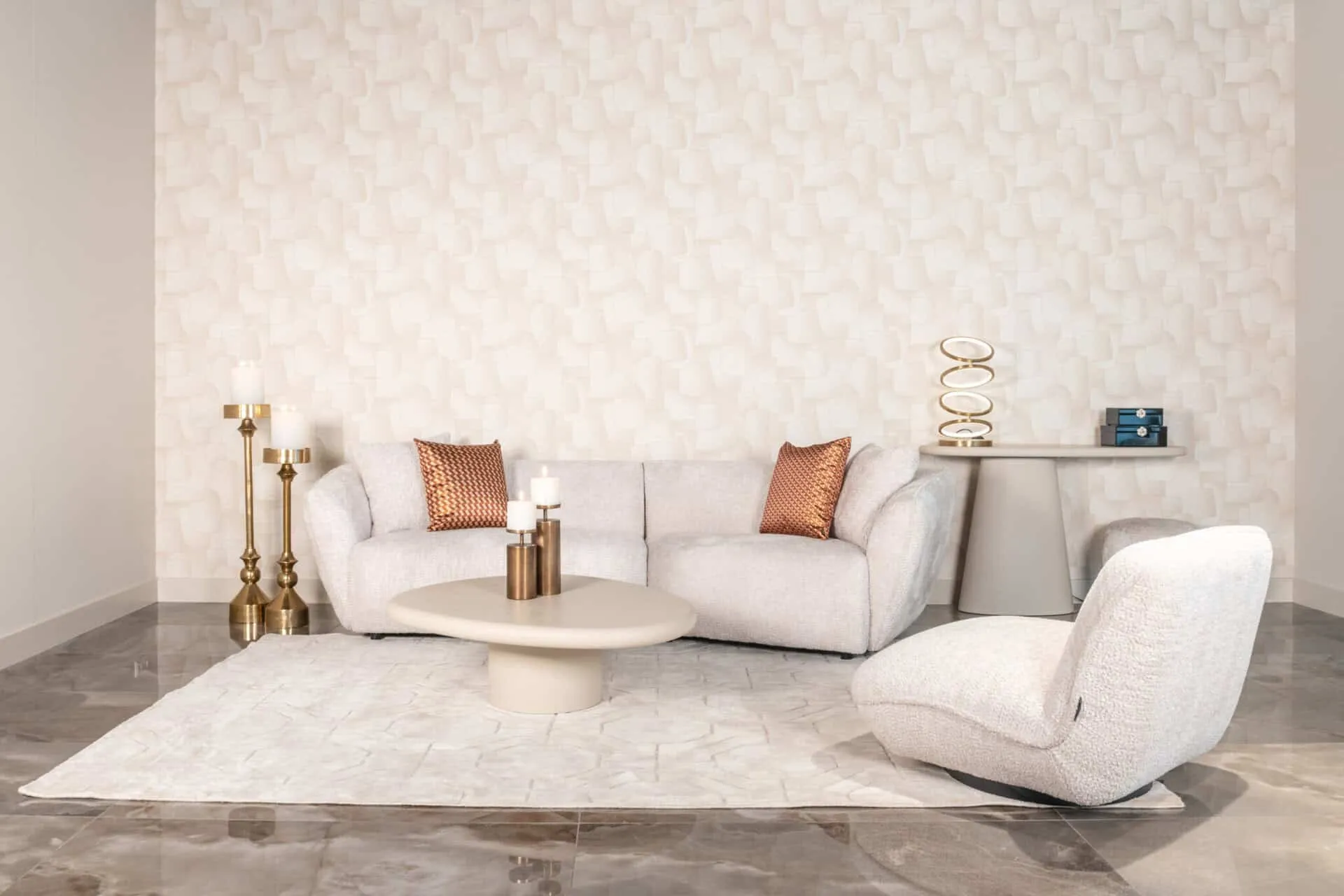 Salontafel Clayton beige 110x90