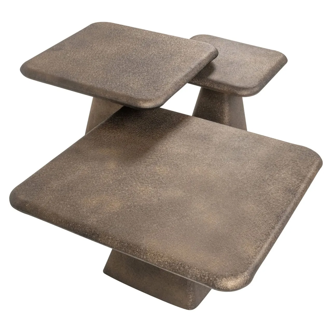 Salontafel Marlie goud (Set van 3)
