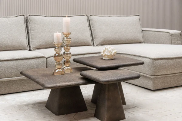 Salontafel Marlie goud (Set van 3)