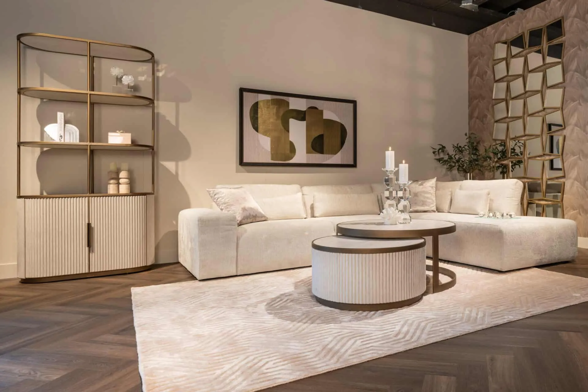 Salontafel Tivoli wit (Set van 2)