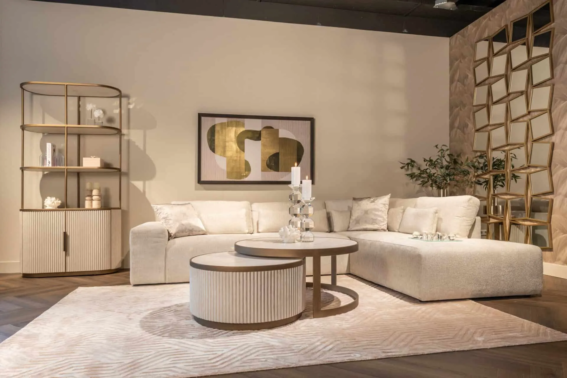 Salontafel Tivoli wit (Set van 2)