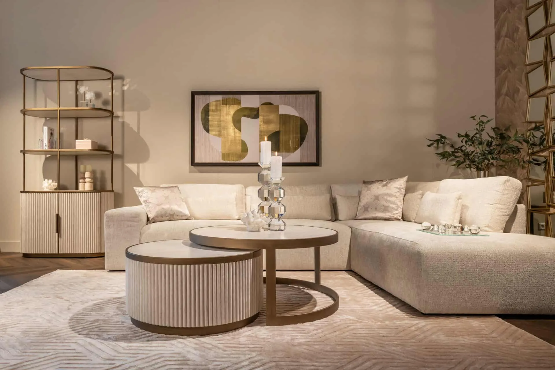 Salontafel Tivoli wit (Set van 2)