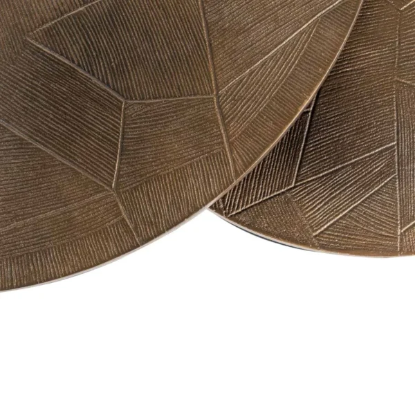 Salontafel Tulum geborsteld goud (Set van 2)