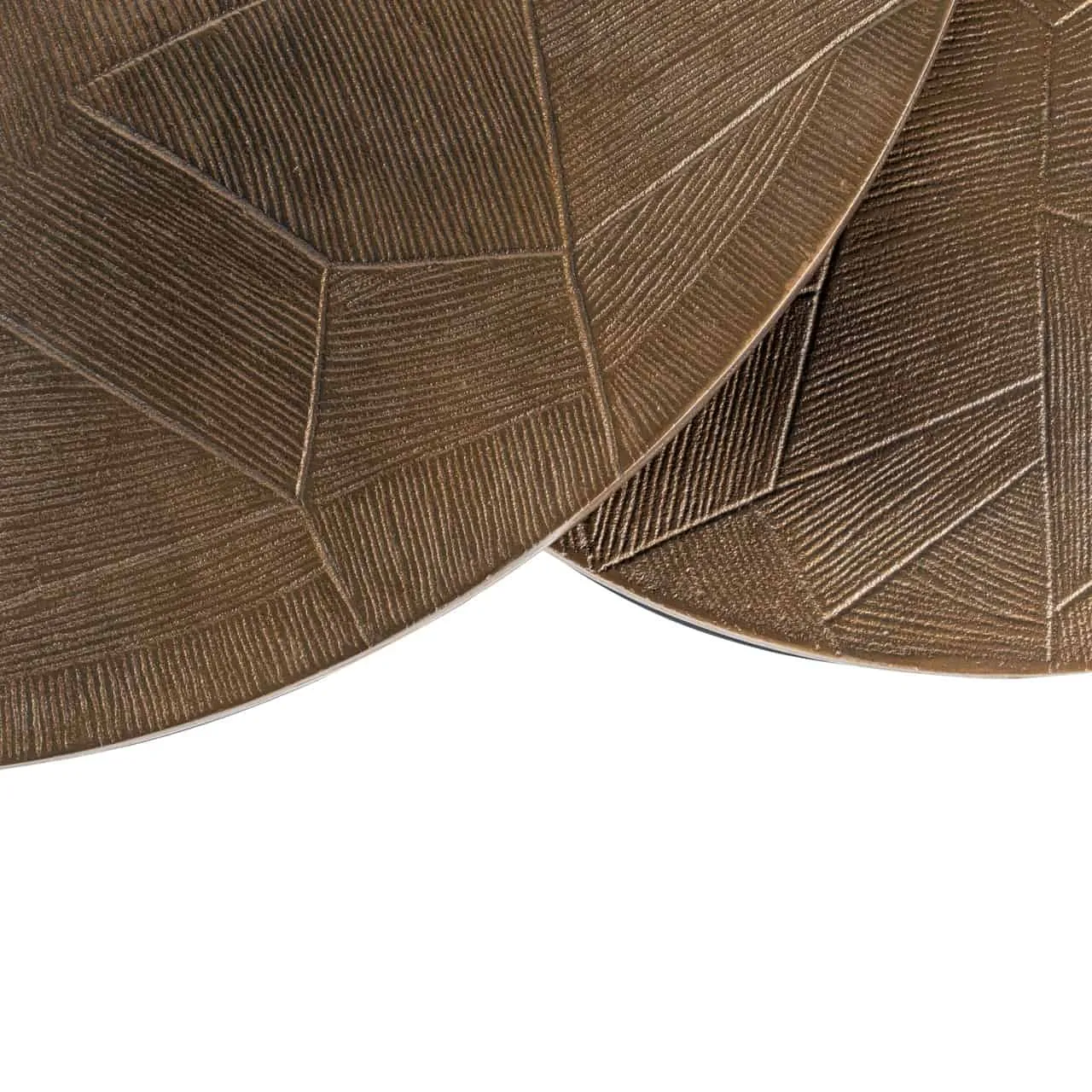 Salontafel Tulum geborsteld goud (Set van 2)