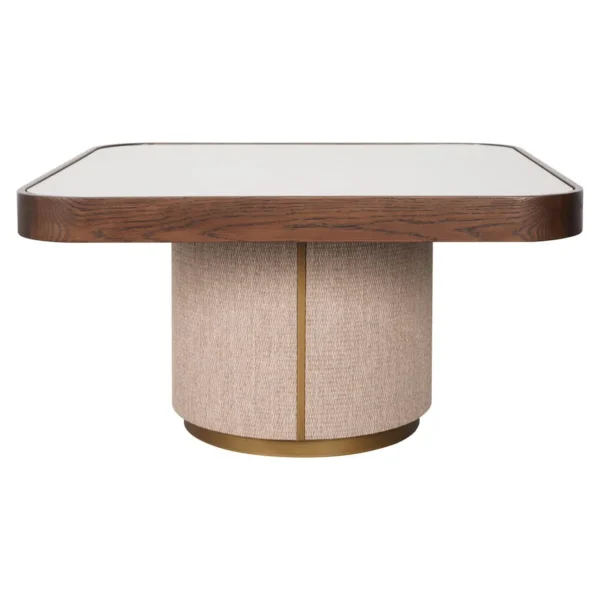 Salontafel Willox beige inclusief glas (Set van 2)
