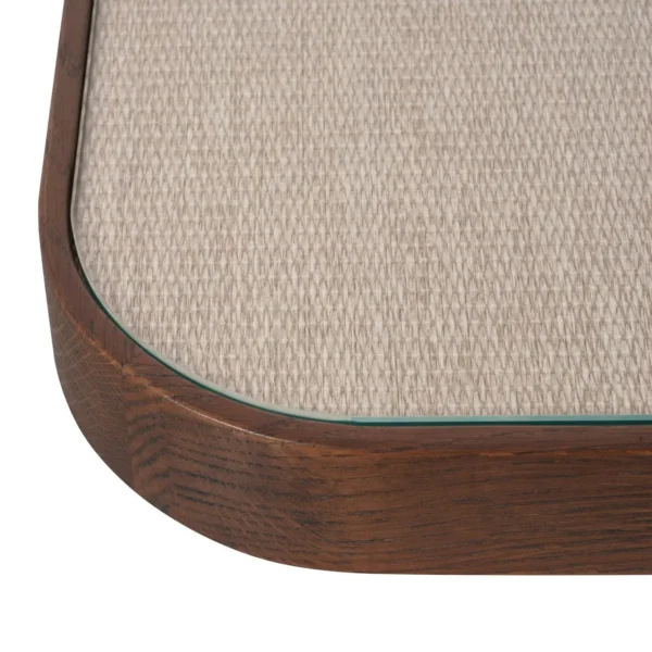 Salontafel Willox beige inclusief glas (Set van 2)