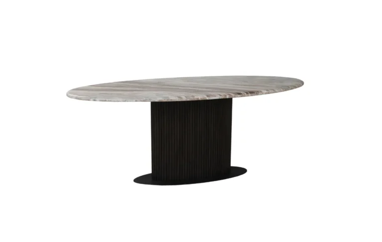 Eettafel Rashford Blush beige oval 200