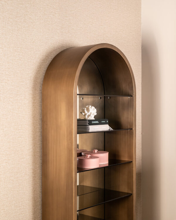 Wandkast Bowic brushed gold