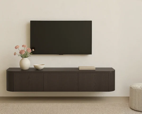 Tv meubel Novero Espresso Zwevend 180 cm