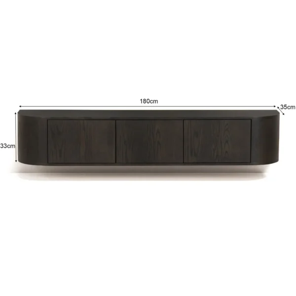 Tv meubel Novero Espresso Zwevend 180 cm