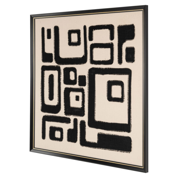 Wall art Shanita black/white