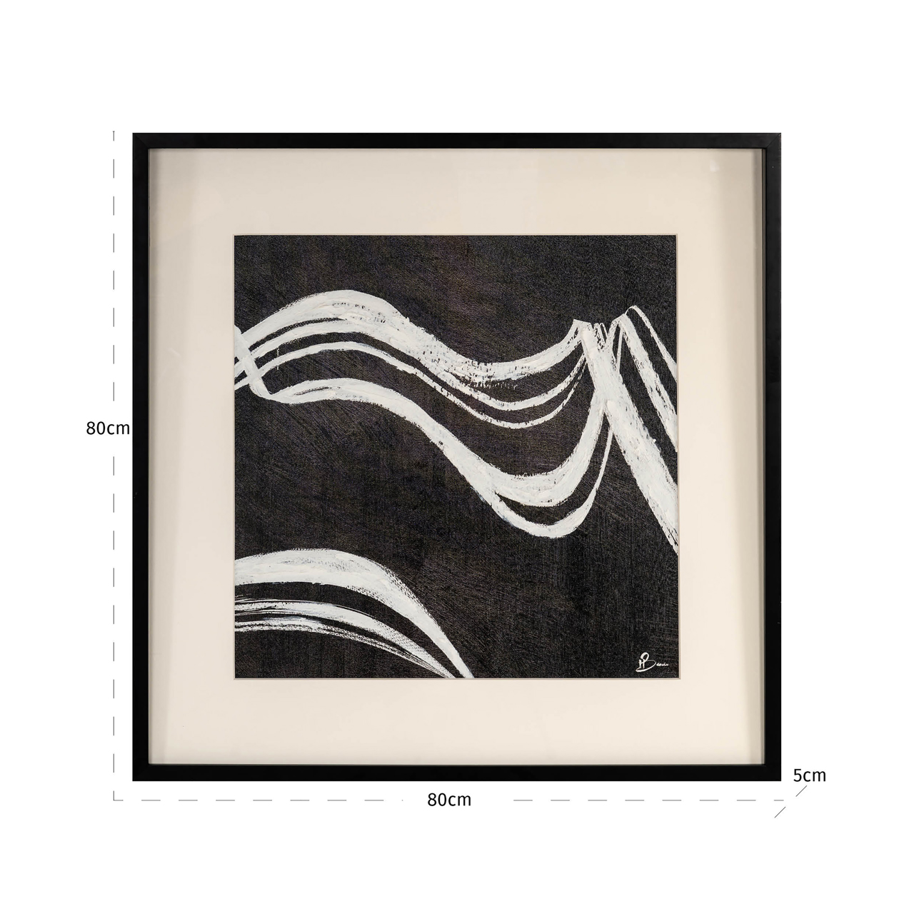Wall art Jozy black/white - Afbeelding 4