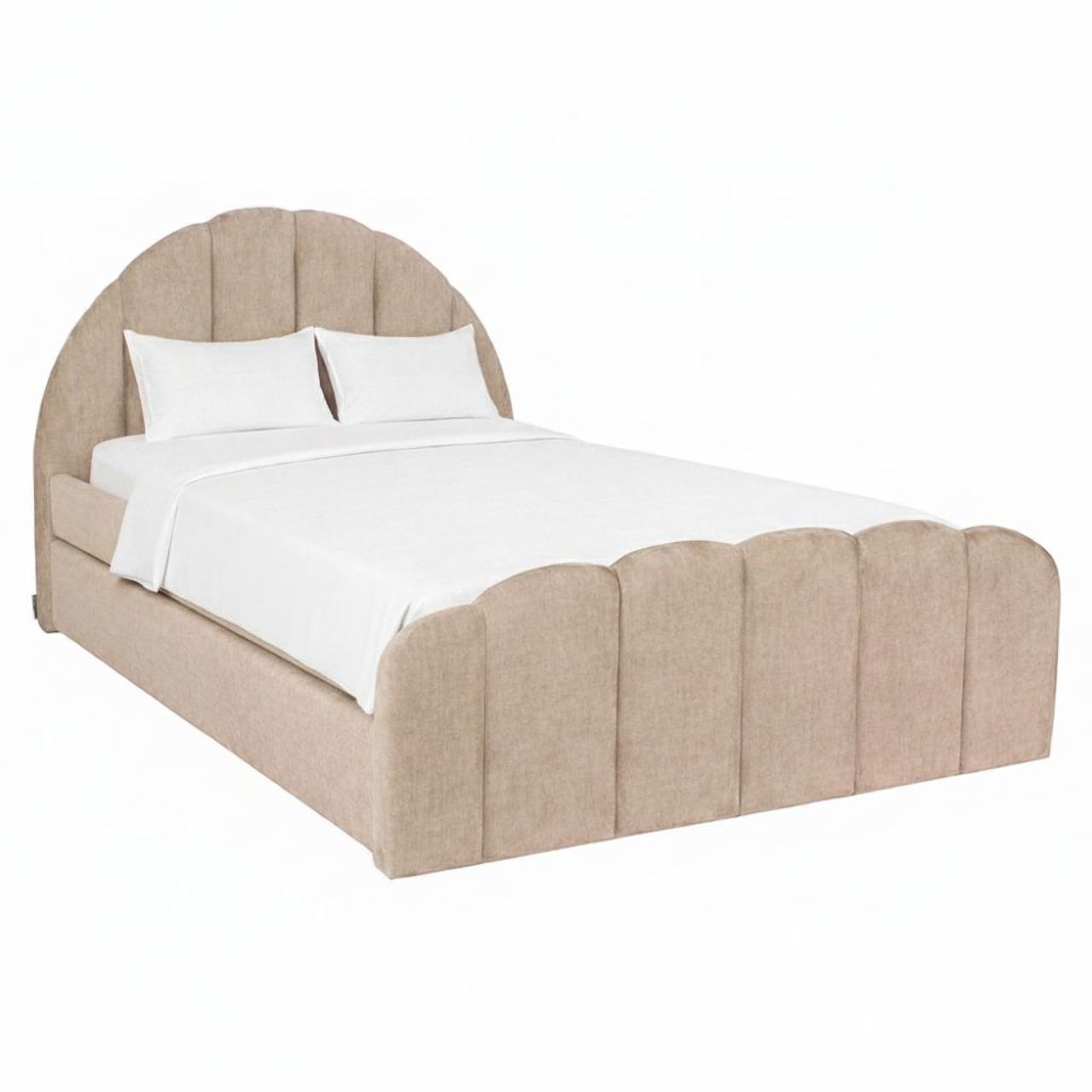 Bed Pixie clay chenille 120×200 with pull-out bed