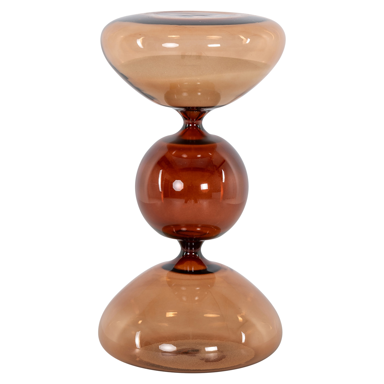 Decoratief object Elba brown hourglass small