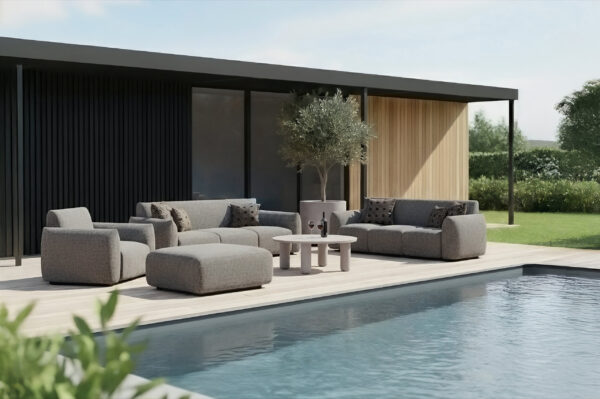 Outdoor lounge stoel Dawson greige alpine